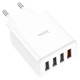 Мережевий зарядний пристрій HOCO C102A Fuerza four-port charger 28.5W White