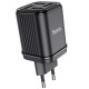 Мережевий зарядний пристрій HOCO C84A Resolute four-port charger 17W Black