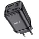 Мережевий зарядний пристрій HOCO C84A Resolute four-port charger 17W Black