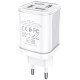 Мережевий зарядний пристрій HOCO C84A Resolute four-port charger 17W White