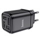 Мережевий зарядний пристрій HOCO C84A Resolute four-port charger 17W Black