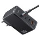 Мережевий зарядний пристрій USAMS T50 US-CC163 4 Ports GaN Fast Charger 100W Black