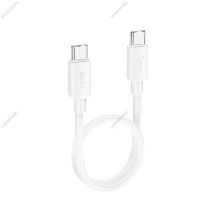 Кабель HOCO X96 Hyper fast charging data cable Type-C to Type-C 60W 0.25m White