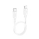 Кабель HOCO X96 Hyper fast charging data cable Type-C to Type-C 60W 0.25m White