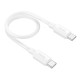 Кабель HOCO X96 Hyper fast charging data cable Type-C to Type-C 60W 0.25m White