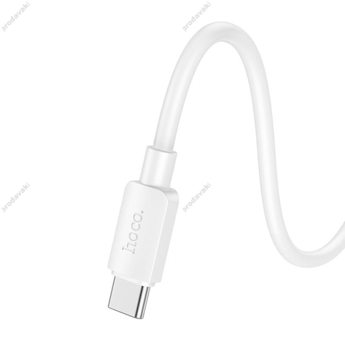 Кабель HOCO X96 Hyper fast charging data cable Type-C to Type-C 60W 0.25m White