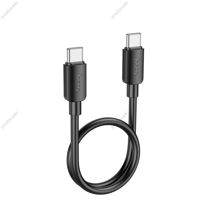 Кабель HOCO X96 Hyper fast charging data cable Type-C to Type-C 60W 0.25m Black