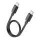 Кабель HOCO X96 Hyper fast charging data cable Type-C to Type-C 60W 0.25m Black