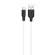 Кабель Hoco X21 Plus Silicone USB to Type-C 3A 2m Black-White
