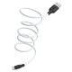 Кабель Hoco X21 Plus Silicone USB to Type-C 3A 2m Black-White