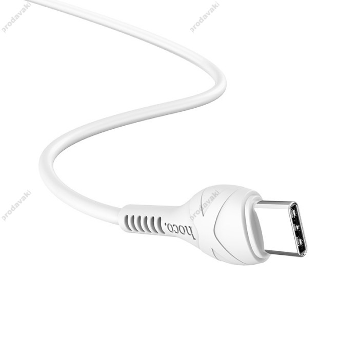 Кабель USB Hoco X37 Cool Power USB to Type-C 3A 1m White