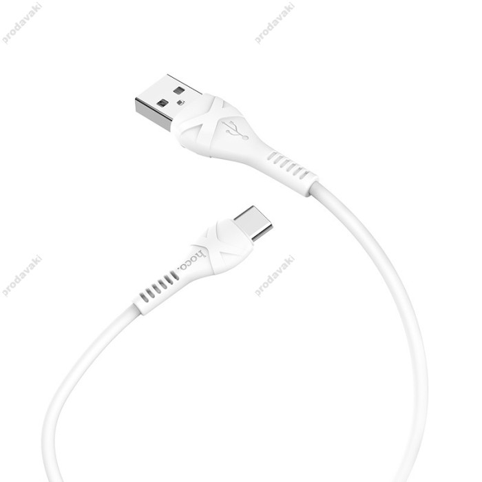 Кабель USB Hoco X37 Cool Power USB to Type-C 3A 1m White