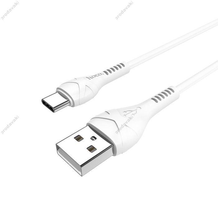 Кабель USB Hoco X37 Cool Power USB to Type-C 3A 1m White
