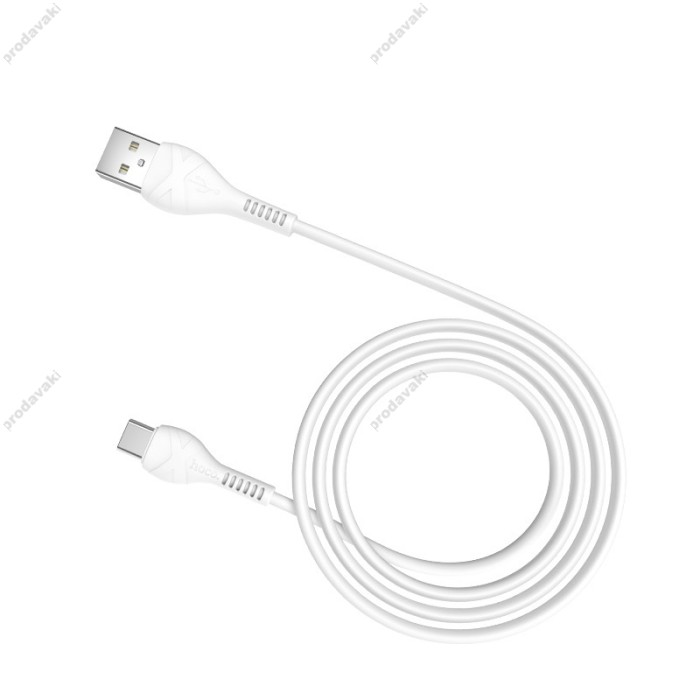 Кабель USB Hoco X37 Cool Power USB to Type-C 3A 1m White