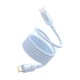 Кабель Baseus PicoGo Magnetic Liquid Silicone Type-C to Type-C 240W 5A 1m Blue P10376800311-00