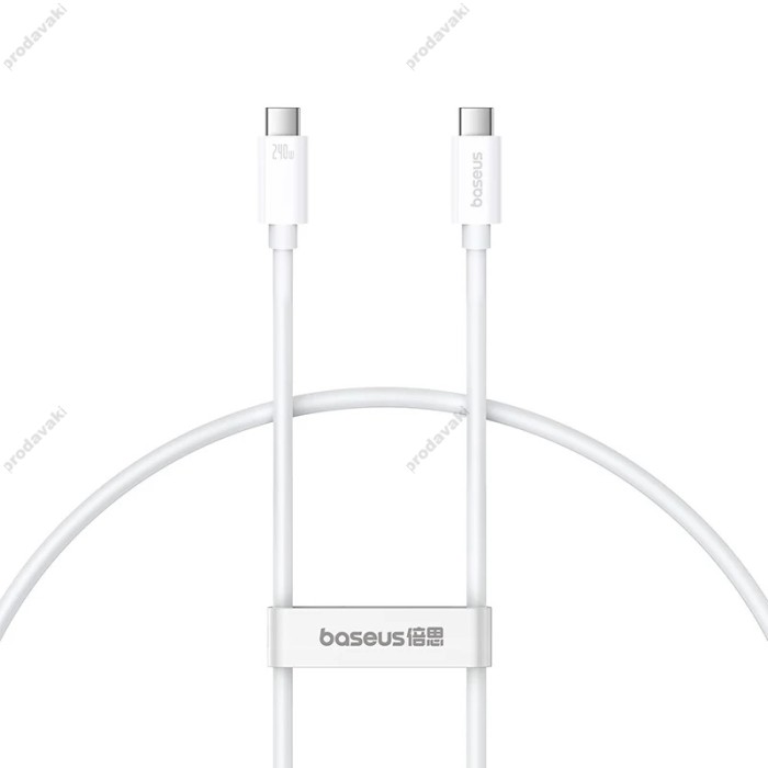 Кабель Baseus Superior Series 2 Fast Charging Cable Type-C to Type-C 240W 5A 1m White P10365200211-02