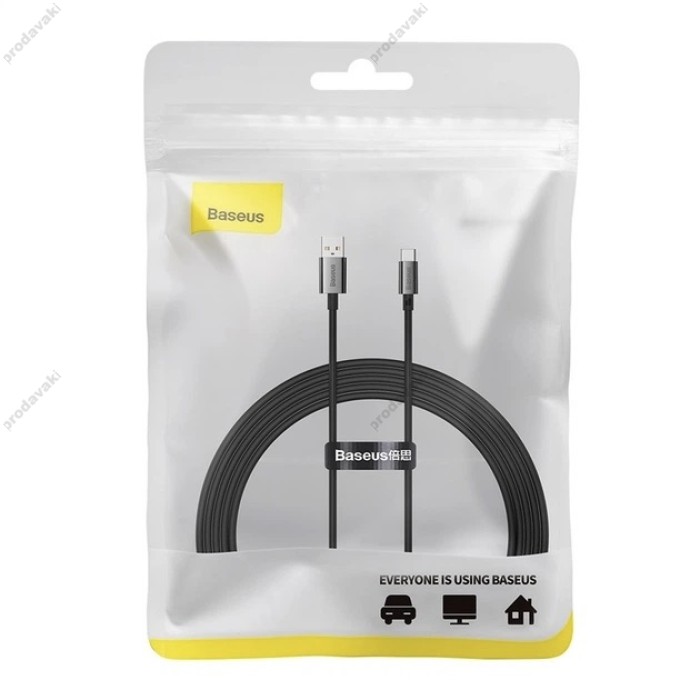 Кабель Baseus Superior Series Fast Charging USB to Type-C 100W 5A 2m Cluster Black P10320102114-02