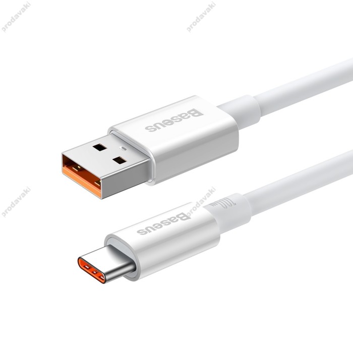 Кабель Baseus Superior Series Fast Charging USB to Type-C 100W 5A 2m Moon White P10320102214-03