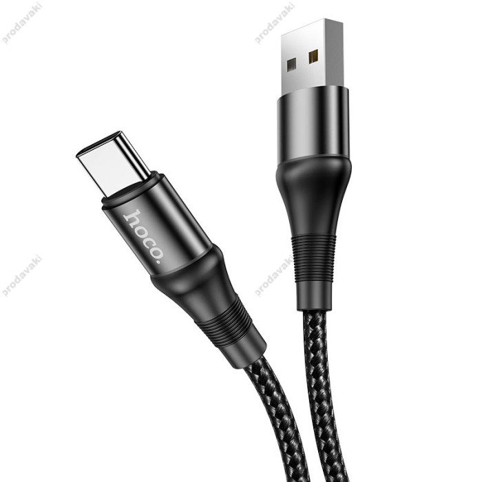 Кабель HOCO X50 Excellent charging data cable USB to Type-C 3A 1m Black