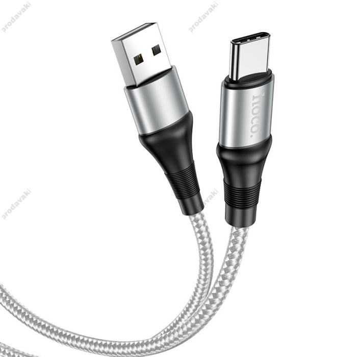 Кабель HOCO X50 Excellent charging data cable USB to Type-C 3A 1m Grey