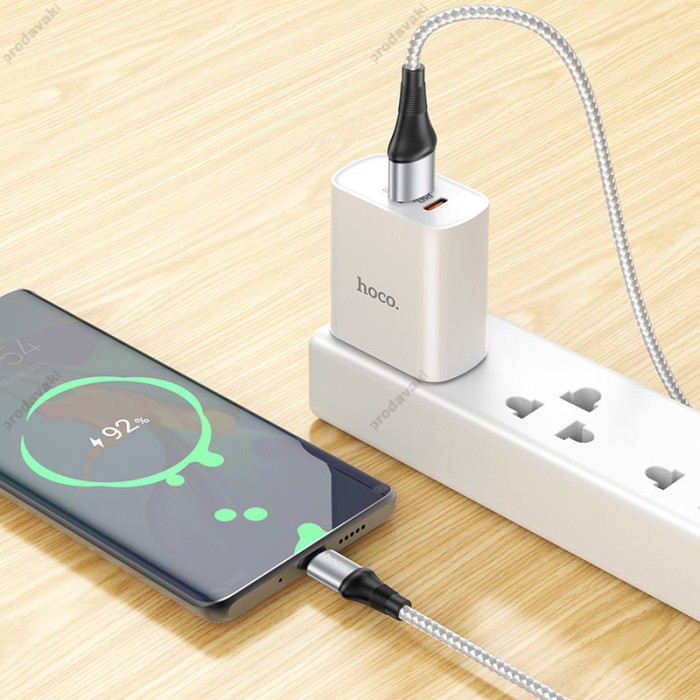 Кабель HOCO X50 Excellent charging data cable USB to Type-C 3A 1m Grey