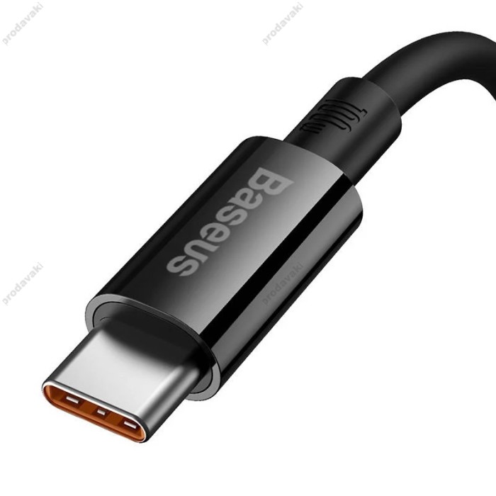 Кабель Baseus Superior Series Fast Charging USB to Type-C 100W 6A 1m Cluster Black P10320102114-00