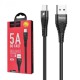 Кабель Hoco U53 Flash USB to Type-C 5A 1.2m Black