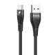 Кабель Hoco U53 Flash USB to Type-C 5A 1.2m Black