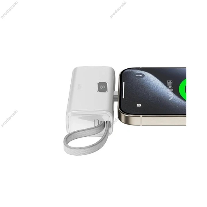Повербанк портативний акумулятор Power bank WiWU Wi-P044 ESPRESSO Mini Type-C 20W 5000 mAh White