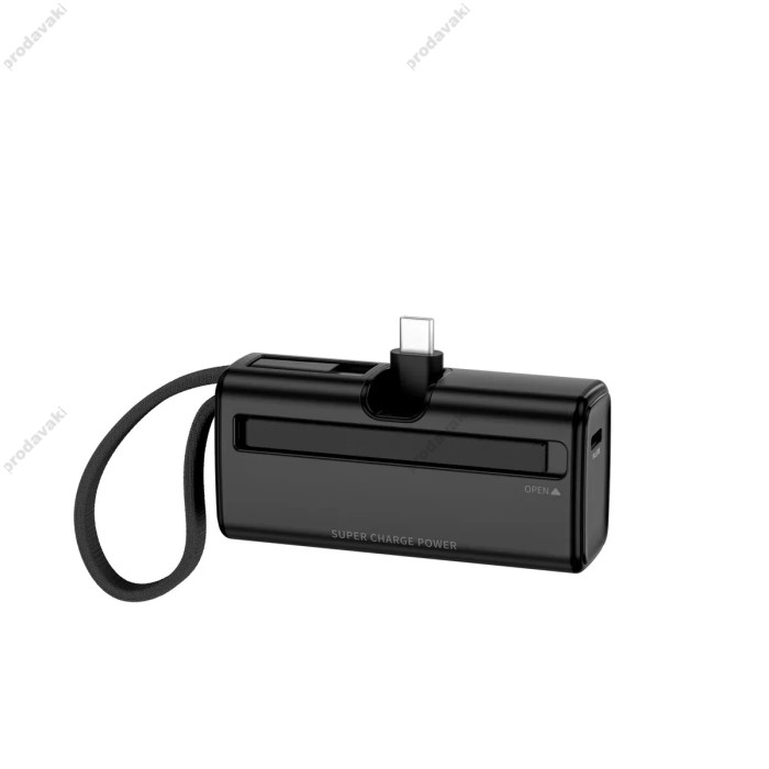 Повербанк портативний акумулятор Power bank WiWU Wi-P044 ESPRESSO Mini Type-C 20W 5000 mAh Black