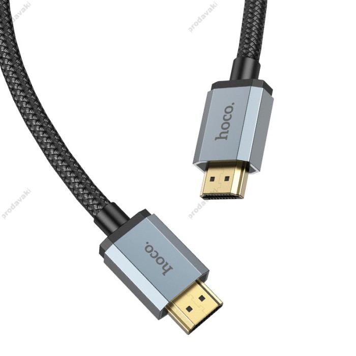 Кабель HOCO US03 Male to Male HD data cable HDMI to HDMI 2.0 4K 1m Black