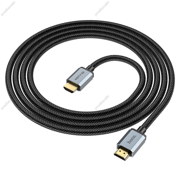 Кабель HOCO US03 Male to Male HD кабель HDMI HDMI 2.0 4K 2m Black