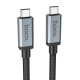 Кабель HOCO US06 HD high speed data cable USB3.2 20Gbps Type-C to Type-C 100W 5A 1m Black
