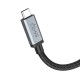 Кабель HOCO US06 HD high speed data cable USB3.2 20Gbps Type-C to Type-C 100W 5A 2m Black