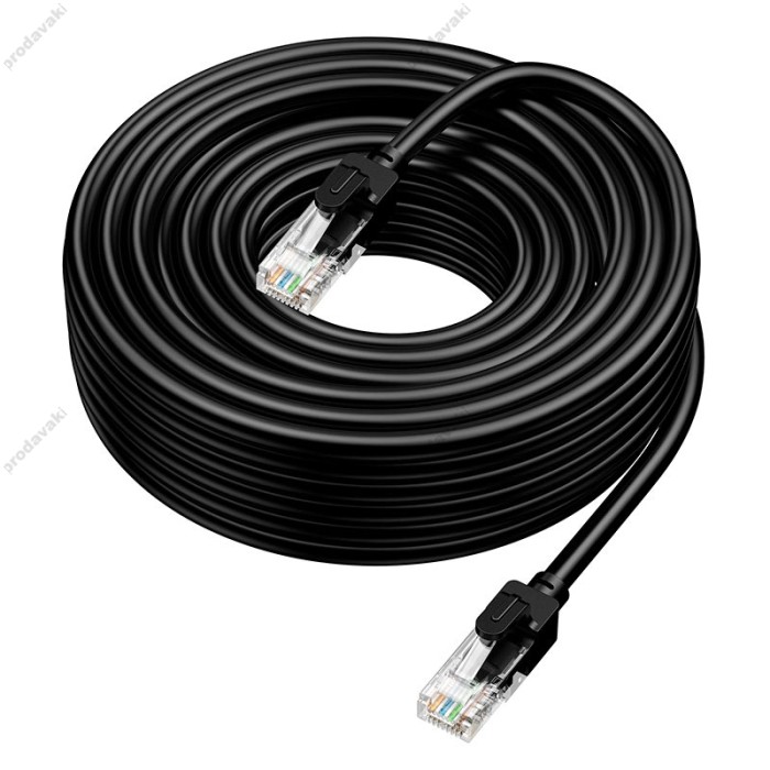 Інтернет кабель (Патч-корд) REMAX RC-039W Network High speed cable CAT6 1Gbps 5m Black