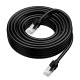 Інтернет кабель (Патч-корд) HOCO US14 Gigabit network cable CAT6 1Gbps 8m Black