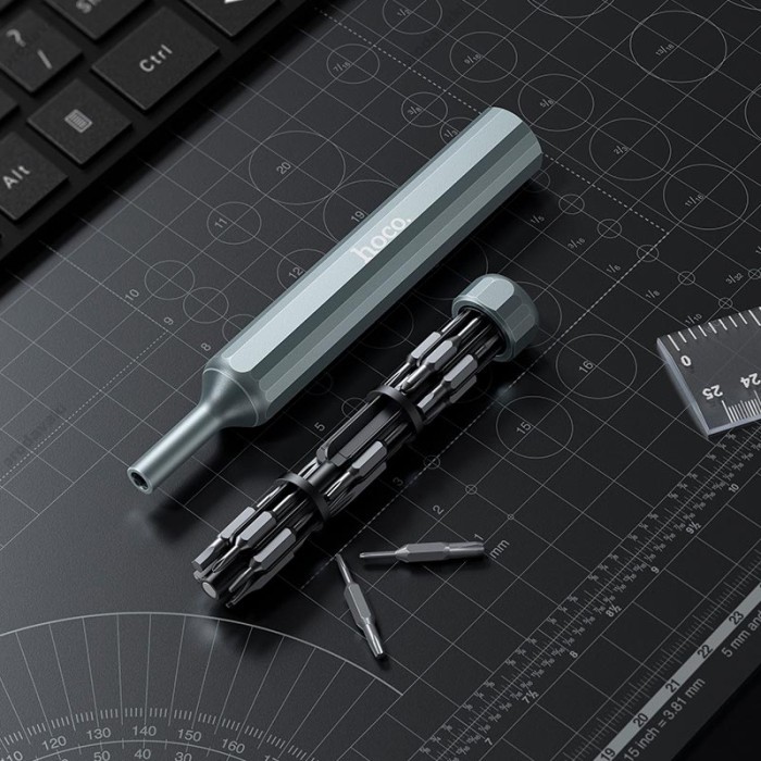 Набір викруток з насадками HOCO UT12 39-in-1 screwdriver set Grey