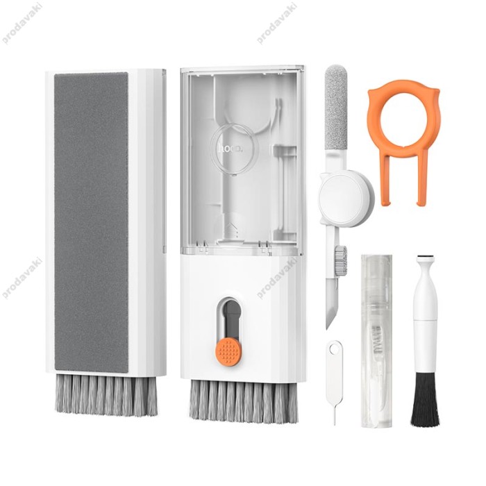 Набір для чищення гаджетів HOCO UT2 10-in-1 Multifunctional cleaning set White