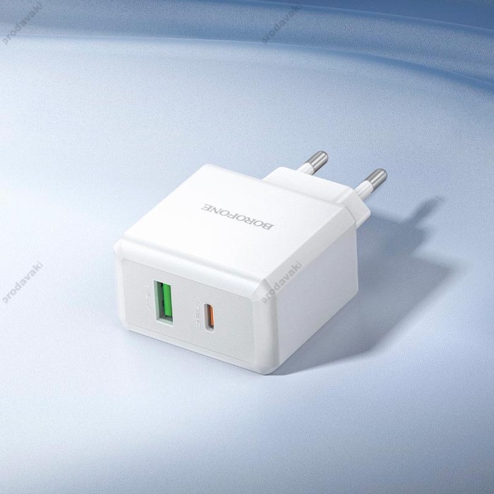 Мережевий зарядний пристрій BOROFONE BA113A Energy charger 30W White