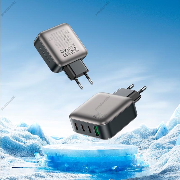 Мережевий зарядний пристрій Borofone BAS57A Absolute charger Type-C cable 67W Black
