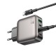 Мережевий зарядний пристрій Borofone BAS57A Absolute charger Type-C cable 67W Black