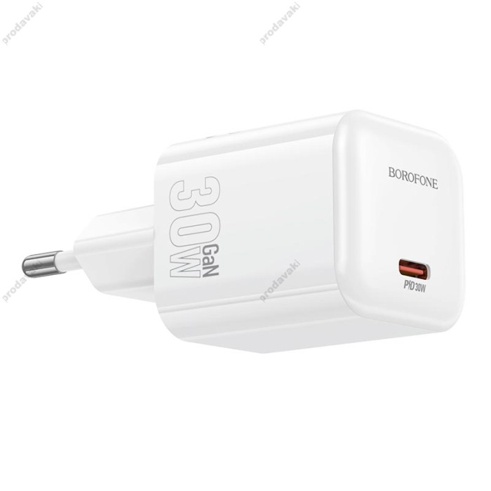 Мережевий зарядний пристрій BOROFONE BN34 Mini single port charger 30W White