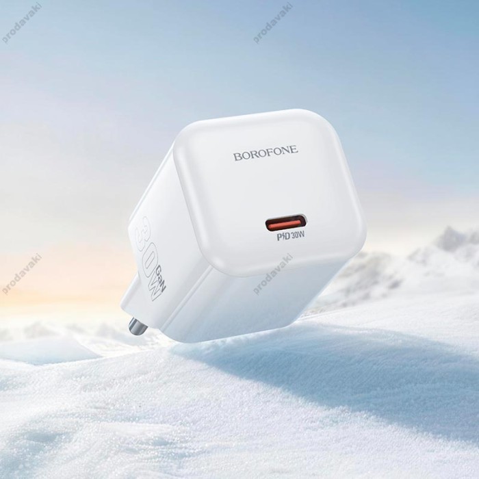 Мережевий зарядний пристрій BOROFONE BN34 Mini single port charger 30W White