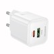 Мережевий зарядний пристрій BOROFONE BN35 Mini charger 30W White