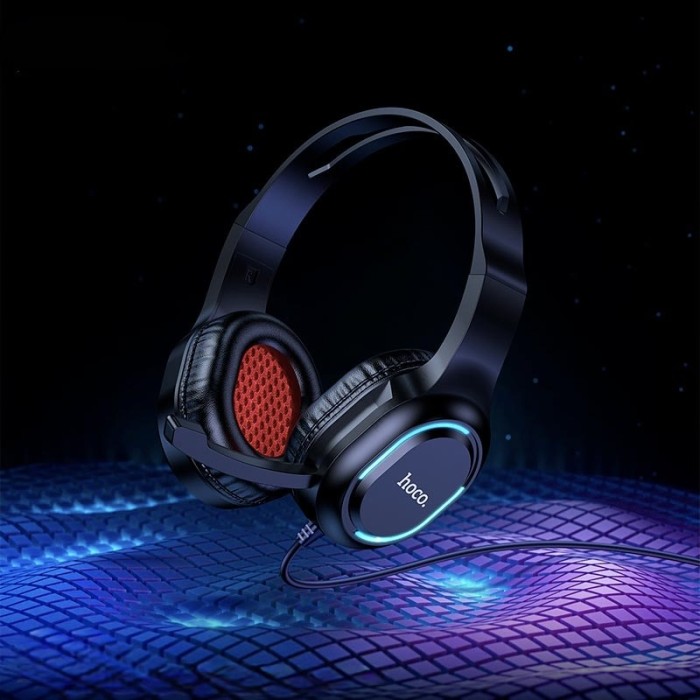 Дротові навушники HOCO ESD21 Greet gaming headphones USB, 3.5mm Black