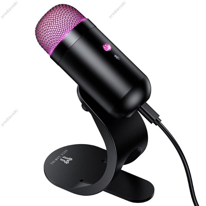 Мікрофон провідний настільний ігровий HOCO L50 Profit PC gaming microphone 1.5m Black