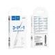 Щітка для очистки навушників HOCO UT1 3-in-1 Multifunctional cleaning tool for digital devices White