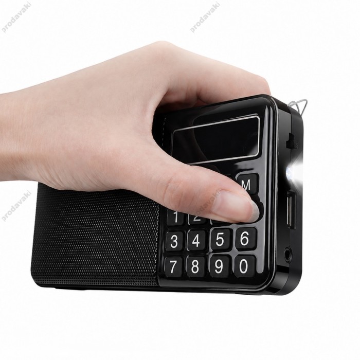 Портативний радіоприймач Veron PR30 Portable radio AM/FM USB/TF/BT5.3 5W Black