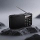 Портативний радіоприймач Veron PR30 Portable radio AM/FM USB/TF/BT5.3 5W Black