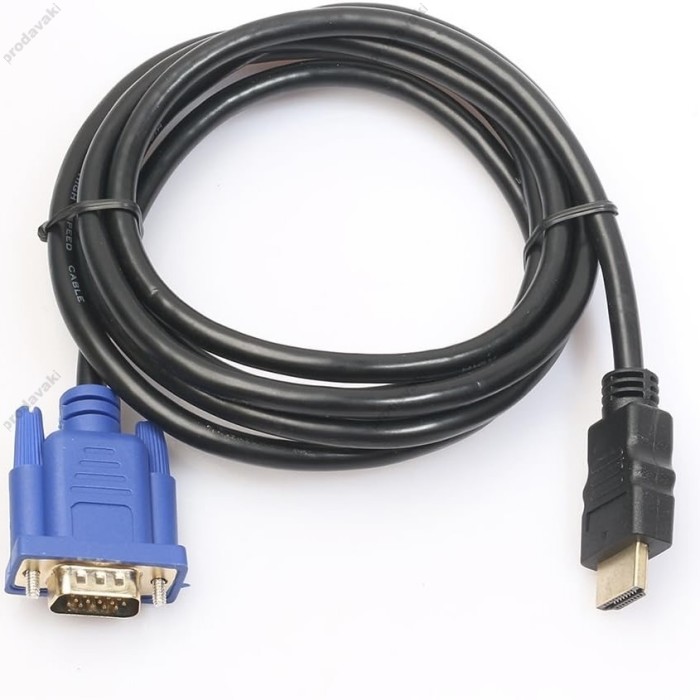 Кабель CH Male to Male Adapter Cable HDMI to VGA 2.0  1.5m Black